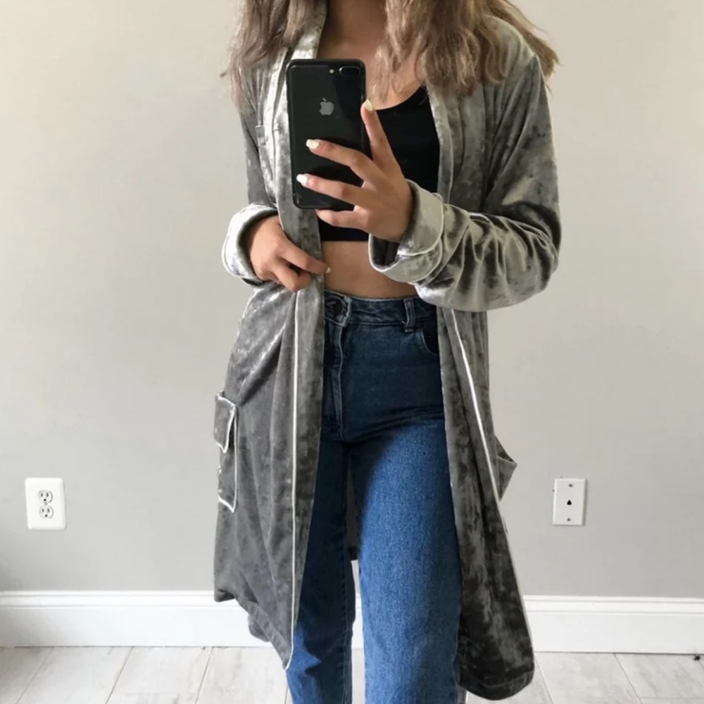 Velvet robe
